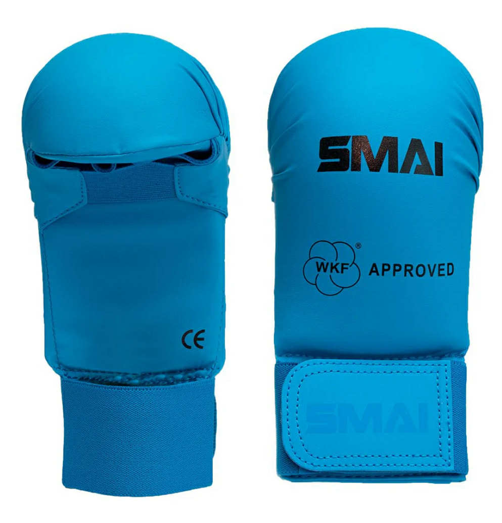 WKF KARATE HANSKER - UTEN TOMMEL BESKYTTELSE og WKF LEGG OG VRISTBESKYTTER - KARATE
